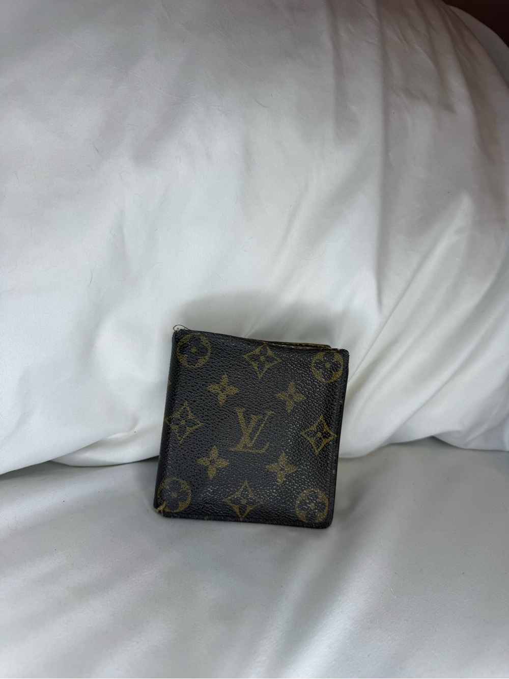 Louis Vuitton Monogram Bifold Wallet in Dark Brown and Tan